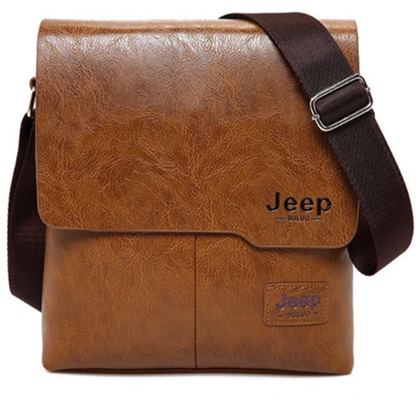 Men's Casual Shoulder Sling Bag with Jeep Wallet