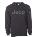Detroit Shirt Company Mens Jeep® Text Hoodie Hooded Sweatshirt with front pouch (XXXL) Black